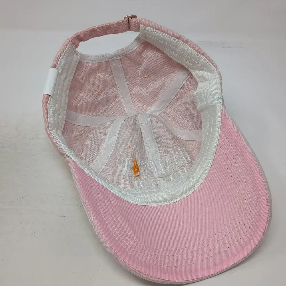 Hampton Water Rosé Wine Baseball Cap Pink One Size Adjustable Slideback Hat